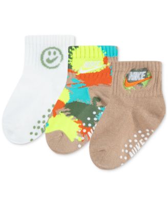 Nike - Baby Boys Gripper Ankle Socks, Pack of 3