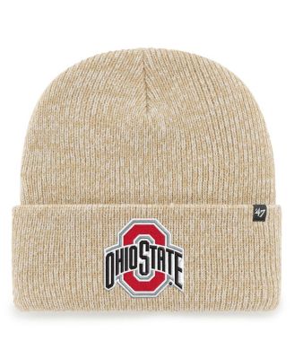 '47 Brand - Men's Khaki Ohio State Buckeyes College Football Playoff 2025 National Championship Game Cuffed Knit Hat with Pom