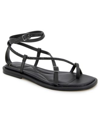 Kenneth Cole New York - Women's Paros Jewel Square Toe Flat Sandals