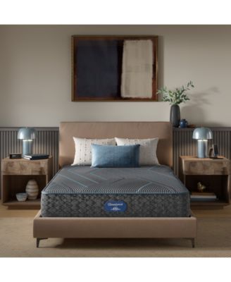 Beautyrest - Level Two 12" Medium Firm Hybrid Mattress Set - Split Queen