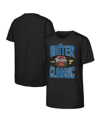 Outerstuff - Big Boys and Girls Black St. Louis Blues 2025 NHL Winter Classic Game Day T-Shirt
