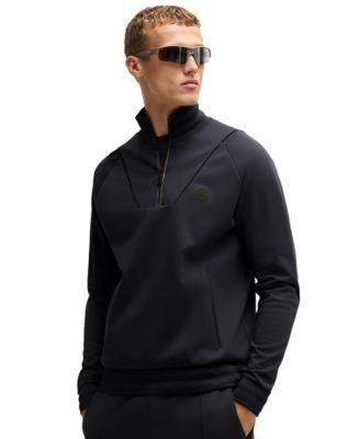 Hugo Boss - BOSS by  Men’s Monogram Zip-Neck Sweatshirt