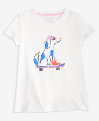 Epic Threads - Little & Big Girls Dog Graphic T-Shirt