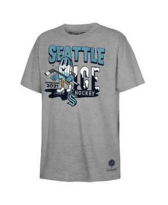 Mitchell & Ness - Big Boys and Girls Gray Seattle Kraken Popsicle T-Shirt