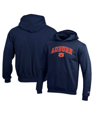 Champion - Big Boys and Girls Navy Auburn Tigers Campus Pullover Hoodie