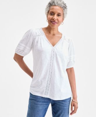 Style & Co - Petite Floral-Print Top