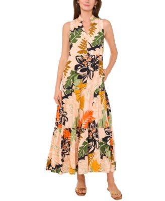 Vince Camuto - Women's Sleeveless Tiered Maxi Dress