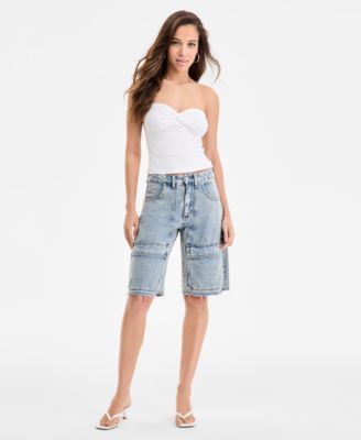Bariii - Women's Denim Cargo Shorts