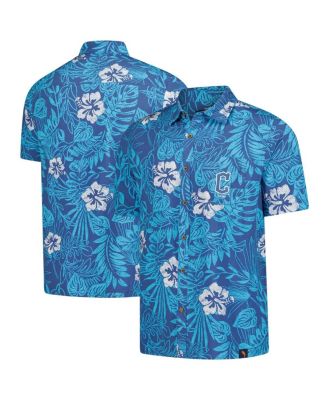 Margaritaville - Men's Navy Cleveland Guardians Palm Shade Party Button-Up Shirt