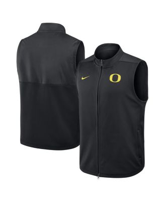 Nike - Men's Black Oregon Ducks Primetime&nbsp;Victory Performance Full-Zip Vest